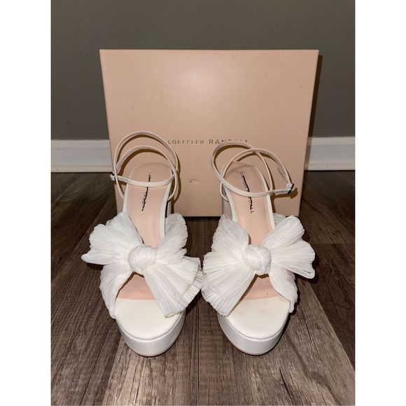 Loeffler Randal Natalia Pearl Platform Bow Heel - Picture 6 of 15